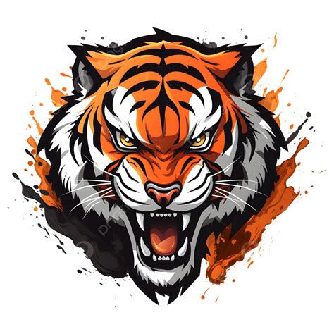 Tiger Head Logo Design, Tiger Head, Tiger Logo, Animal PNG Transparent Image and Clipart for ...