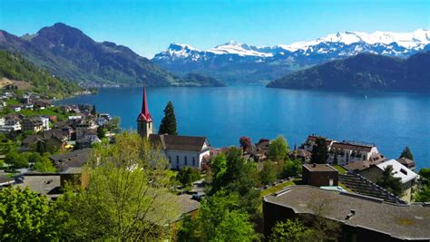 Stock video of weggis, switzerland - may 5, 2016 | 16598020 | Shutterstock