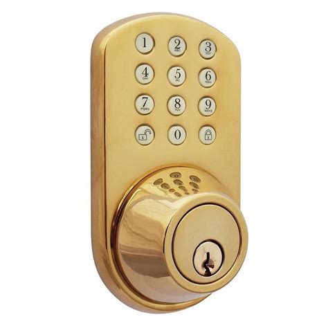 MiLocks High Security Keyless Entry Deadbolt Door Lock with Electronic Digital Keypad, Polished ...