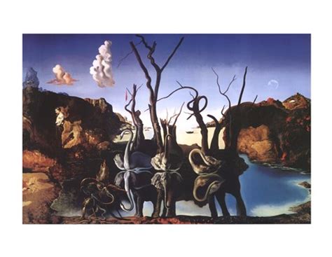 Swans Reflecting Elephants, c.1937 Fine Art Print by Salvador Dali at ...