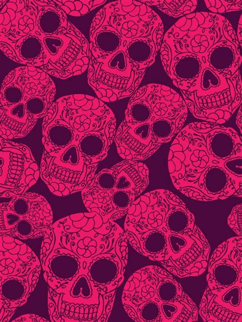 Pink Skull Wallpaper - WallpaperSafari