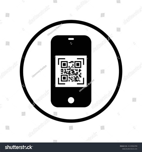 Qr Code Icon Black Vector Graphics Stock Vector (Royalty Free ...