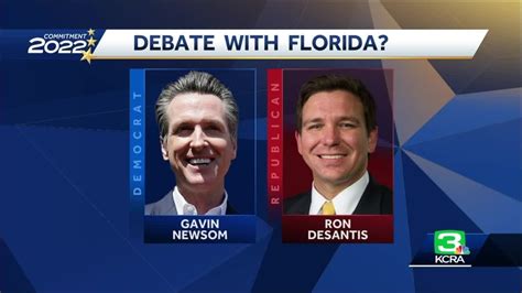 Gavin Newsom challenges Florida Gov. Ron DeSantis to debate - YouTube