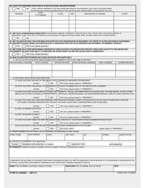 Air Force Form 24 Fillable - Printable Forms Free Online