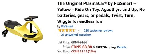 Amazon Canada Deals: Save 24% on The Original PlasmaCar - Canadian Freebies, Coupons, Deals ...