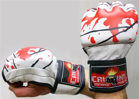 MMA UFC FIGHTING GLOVES WHITE /RED