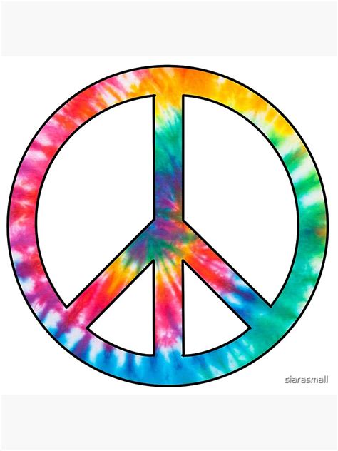 "tie dye peace sign" Canvas Print for Sale by siarasmall | Redbubble