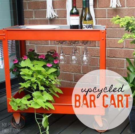 upcycled bar cart | Diy bar, Bar cart, Diy bar cart