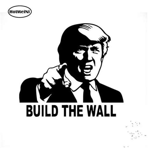 Funny Donald Trump Build Wall Vinyl Decal Car Sticker Republican Political Bumper Rear ...