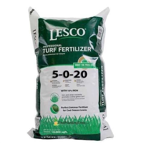 Lesco 5-0-20 Summer Fertilizer | Darker Green Lawn with Iron - PlantingTree