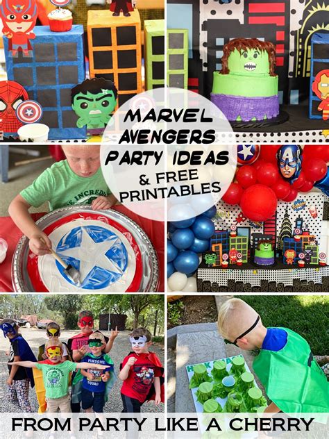 DIY Marvel Party Ideas - Party Like a Cherry