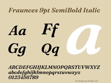 Fraunces 9pt Font,Fraunces 9pt SemiBold Italic Font,Fraunces 9pt ...