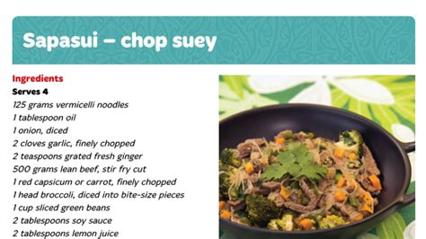 Sapasui - chop suey | Vegetables.co.nz