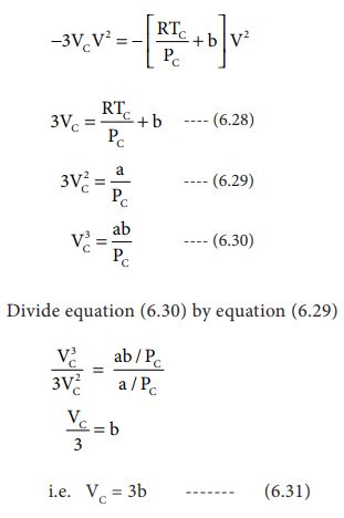 Derivation of critical constants from van der Waals constant