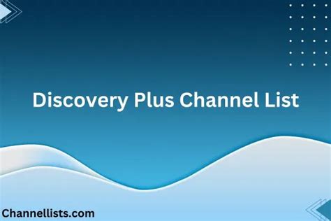 Discovery Plus Channel List 2024