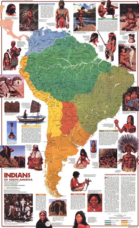 南美洲的印地安部落：http://tinyurl.com/jrggt57 | South america map, America map ...