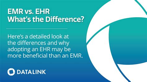 EMR versus EHR: What’s the difference? - DataLink