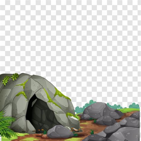 Bat Cave Illustration - Vector Transparent PNG