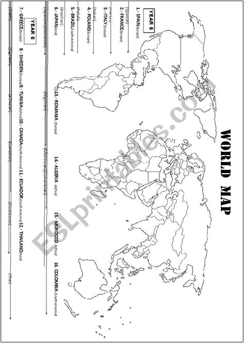 Worksheet Map Of The World - Worksheet : Restiumani Resume #QgO8jb7pyo