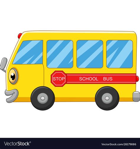 Yellow School Bus Cartoon