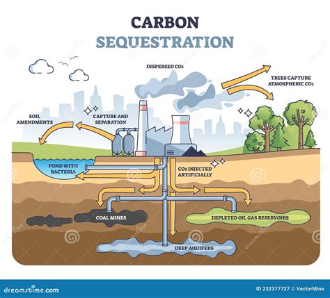 Carbon Sequestration with CO2 Capture and Storage Underground Outline ...