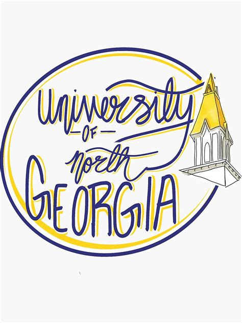 "University of North Georgia " Sticker by abbyosburn01 | Redbubble