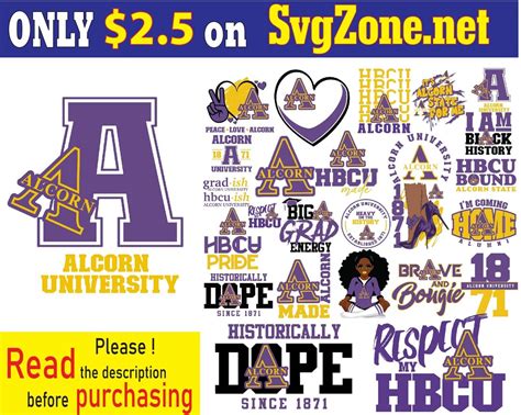 Alcorn State University Svg Bundle for Digital Download - Etsy