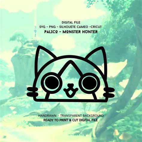 Palico Monster Hunter DIGITAL SVG PNG File Meme Sticker Printable Png ...