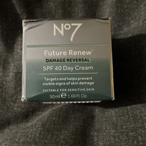 NO7 FUTURE RENEW Damage Reversal SPF 40 Day Cream 50ML £20.00 - PicClick UK