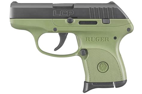 Ruger LCP 380ACP Centerfire Pistol with OD Green Grip Frame | Sportsman's Outdoor Superstore