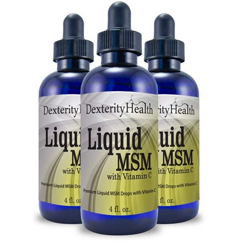 Liquid MSM Drops with Vitamin C, Sterile MSM Eye Drops,