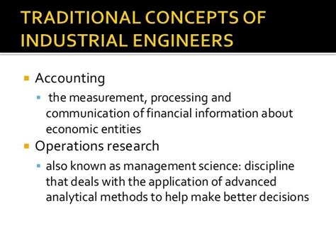 Industrial Engineering Concepts