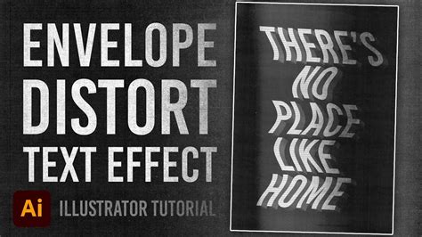 Photocopy Distortion Wavy Text Effect Illustrator Tutorial - YouTube