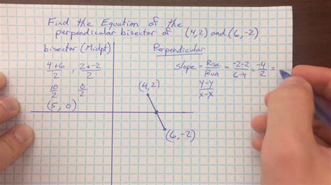 How To Write A Perpendicular Bisector