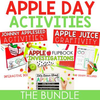 Apple Day Activities | Craftivity, Science Centers, Writing | TPT