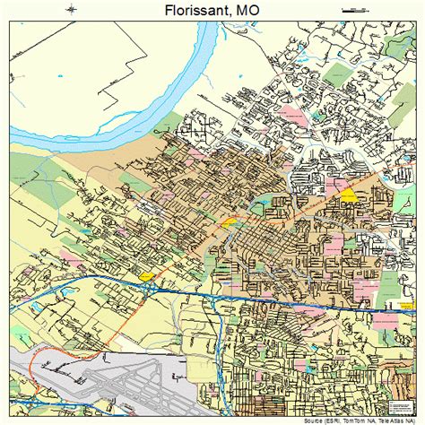 Florissant Missouri Street Map 2924778