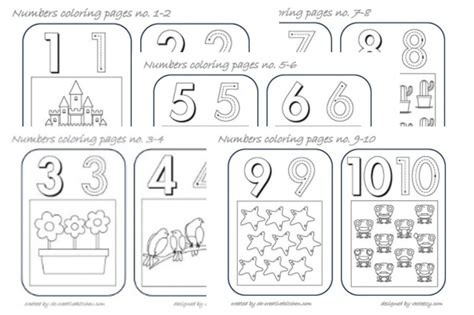 Numbers Coloring Pages To Print Coloring Pages