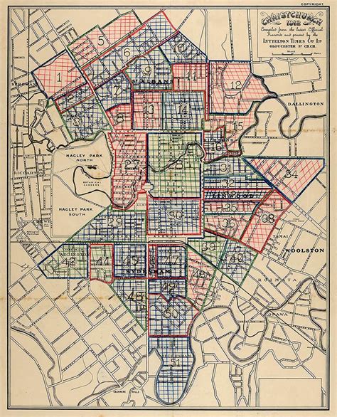 Christchurch recruiting map, 1916 | NZHistory, New Zealand history online