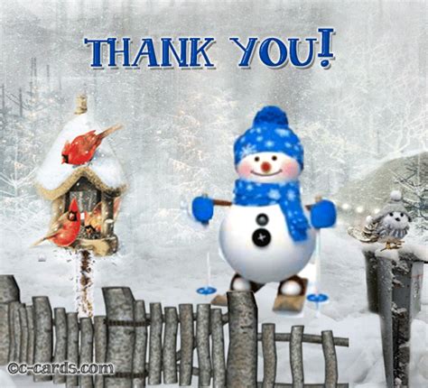 Happy Winter Thank You. Free Thank You eCards, Greeting Cards | 123 ...