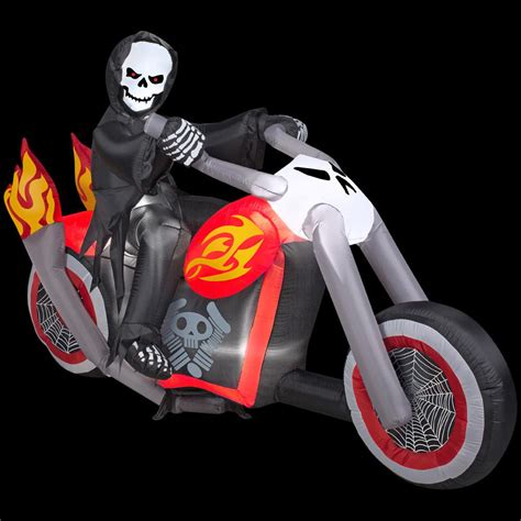 Tis Your Season | 7 ft. Reaper on Motorcycle Halloween Inflatable