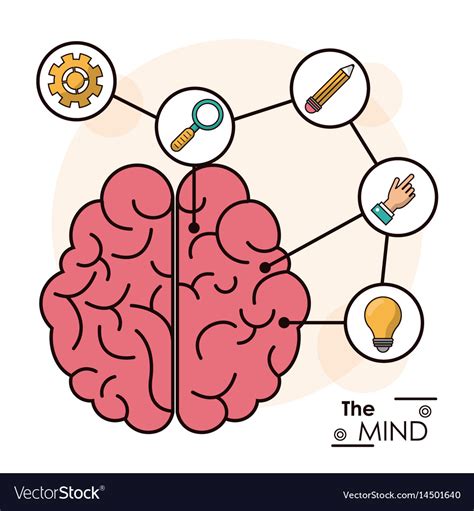 Mind human brain memory smart creative idea Vector Image