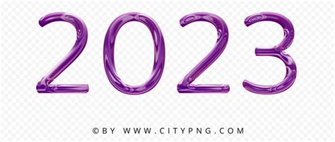 Purple 2023 Glossy Text Logo Transparent Background | Website color ...