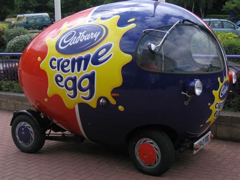 The Cadbury Creme Egg Car | Cadbury, Cadbury creme egg, Creme egg