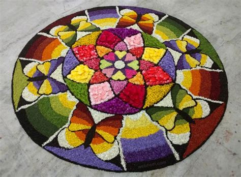 70 Beautiful Award winning Onam Pookalam Designs Athapookalam