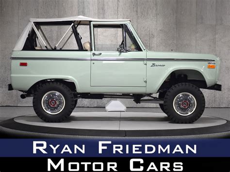 Used 1966 Ford Bronco Custom For Sale (Sold) | Ryan Friedman Motor Cars LLC Stock #1287C