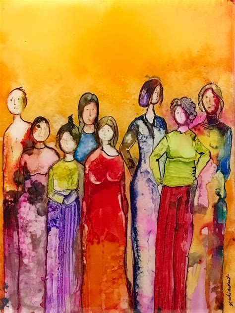 Women Watercolor Painting, Alcohol Ink Art, Me Too Movement Painting ...