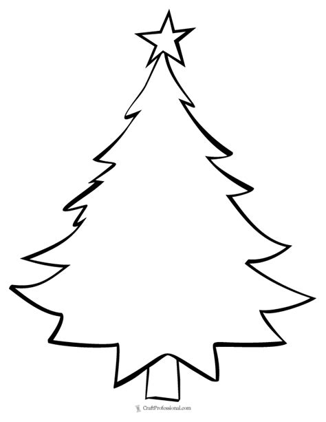 22 Printable Christmas Tree Coloring Pages