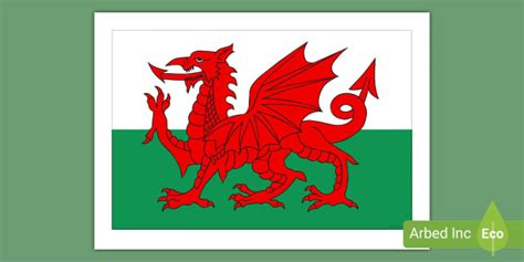 Poster Baner Cymru / Welsh Flag Display Poster - Twinkl