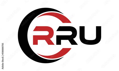 RRU three letter swoosh logo design vector template | monogram logo | abstract logo | wordmark ...