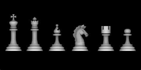 Grey scale depth map Chess Set | Grayscale image, Grayscale, Bitmap